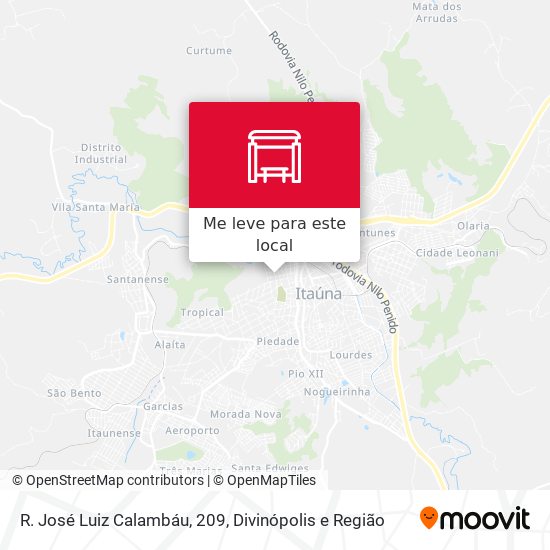 R. José Luiz Calambáu, 209 mapa