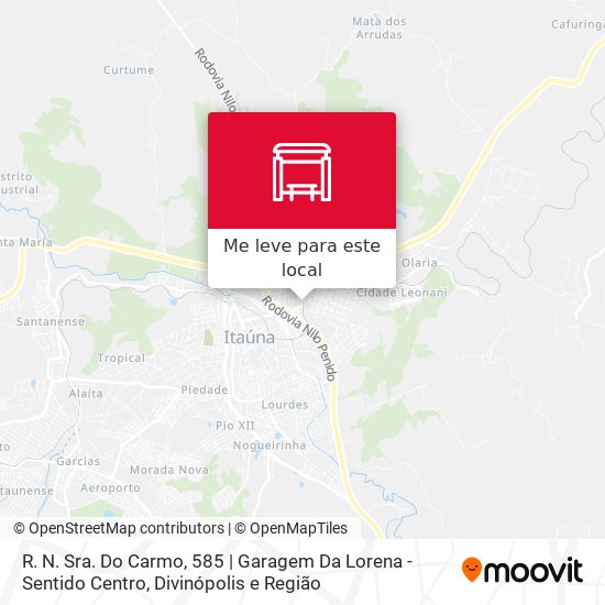 R. N. Sra. Do Carmo, 585 | Garagem Da Lorena - Sentido Centro mapa