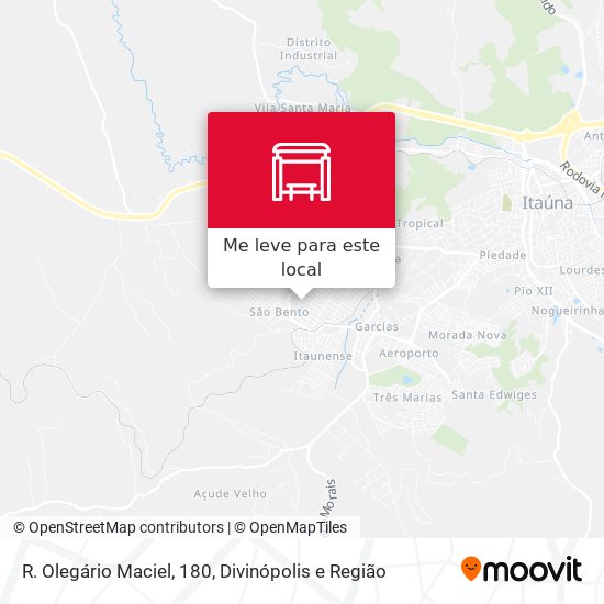R. Olegário Maciel, 180 mapa