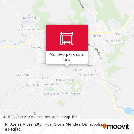R. Ozéias Alves, 285 | Pça. Glória Mendes mapa