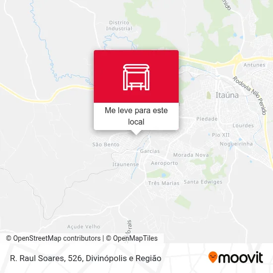 R. Raul Soares, 526 mapa