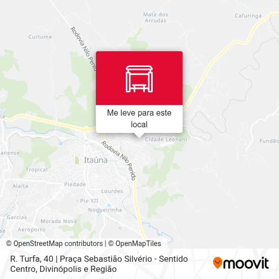 R. Turfa, 40 | Praça Sebastião Silvério - Sentido Centro mapa