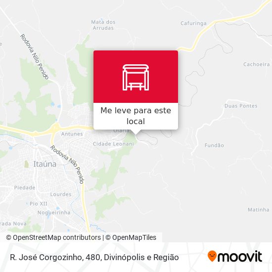 R. José Corgozinho, 480 mapa