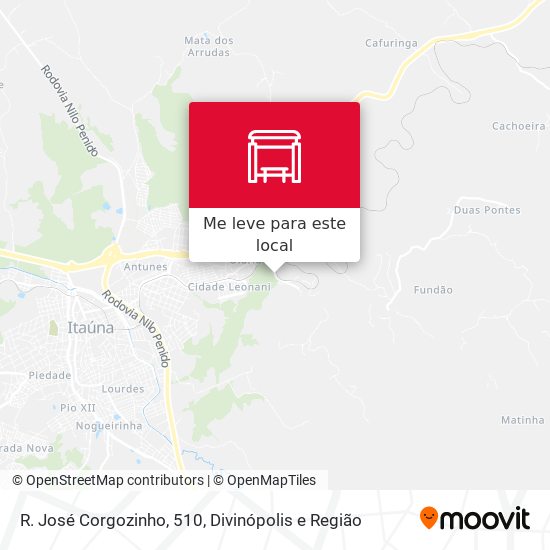 R. José Corgozinho, 510 mapa