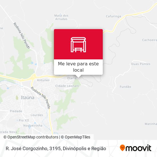 R. José Corgozinho, 3195 mapa