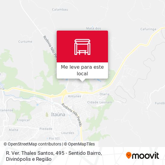 R. Ver. Thales Santos, 495 - Sentido Bairro mapa