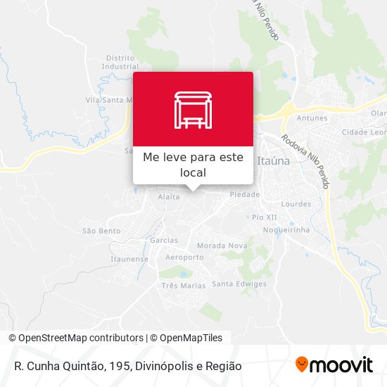 R. Cunha Quintão, 195 mapa