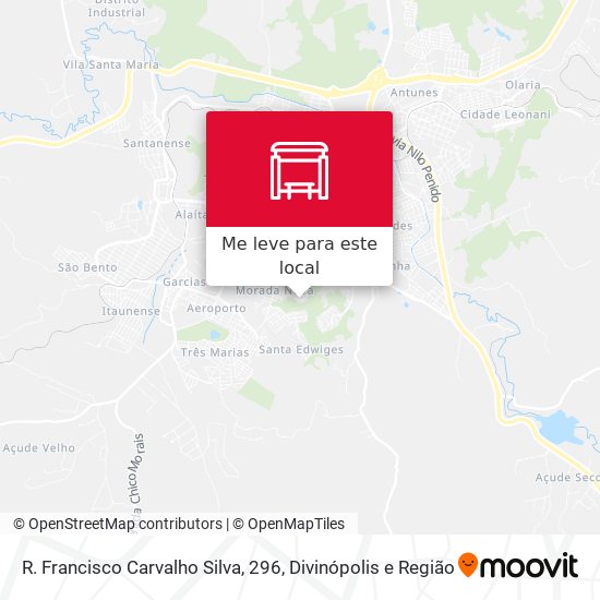 R. Francisco Carvalho Silva, 296 mapa