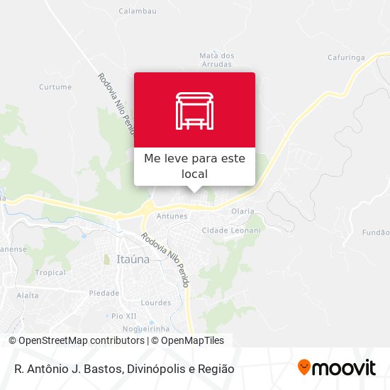 R. Antônio J. Bastos mapa