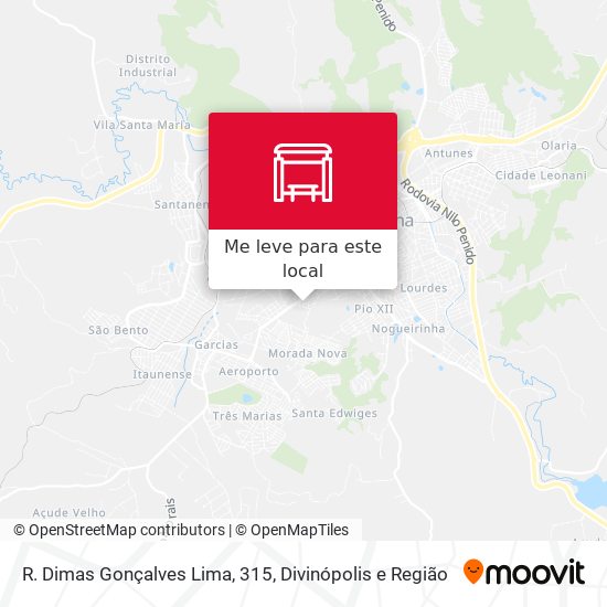 R. Dimas Gonçalves Lima, 315 mapa