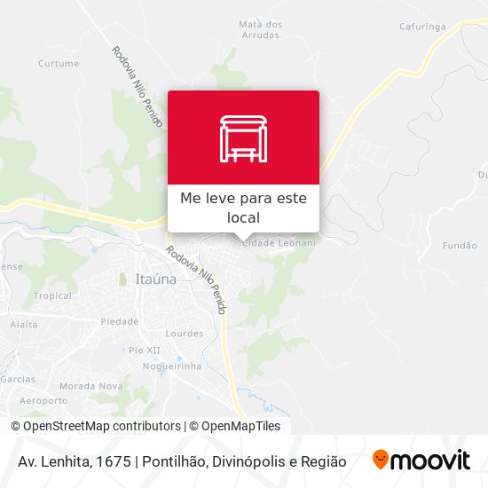 Av. Lenhita, 1675 | Pontilhão mapa