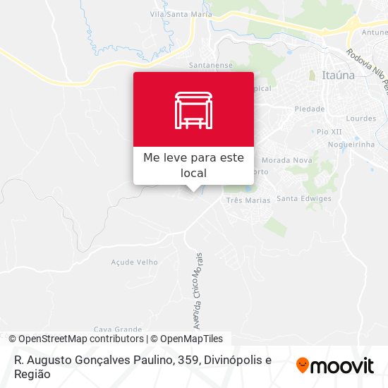 R. Augusto Gonçalves Paulino, 359 mapa