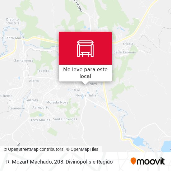 R. Mozart Machado, 208 mapa