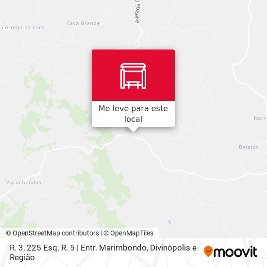 R. 3, 225 Esq. R. 5 | Entr. Marimbondo mapa