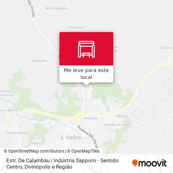 Estr. De Calambáu | Indústria Sapporo - Sentido Centro mapa