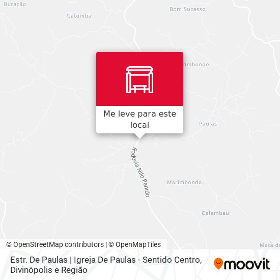 Estr. De Paulas | Igreja De Paulas - Sentido Centro mapa