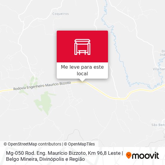 Mg-050 Rod. Eng. Maurício Bizzoto, Km 96,8 Leste | Belgo Mineira mapa