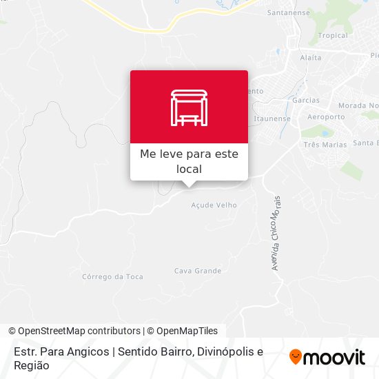 Estr. Para Angicos | Sentido Bairro mapa
