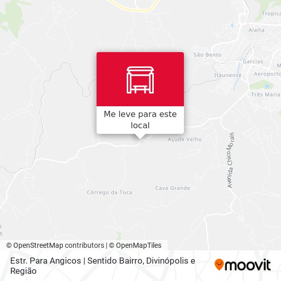 Estr. Para Angicos | Sentido Bairro mapa