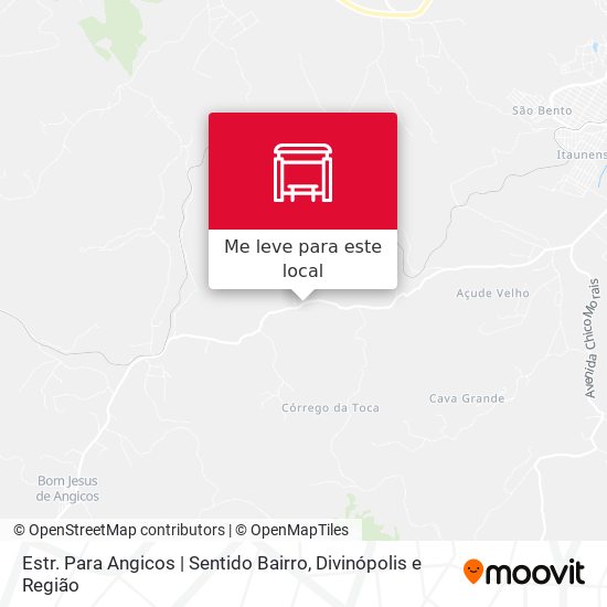 Estr. Para Angicos | Sentido Bairro mapa