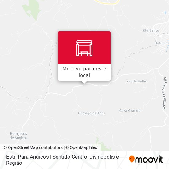 Estr. Para Angicos | Sentido Centro mapa