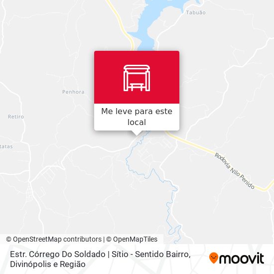 Estr. Córrego Do Soldado | Sítio - Sentido Bairro mapa