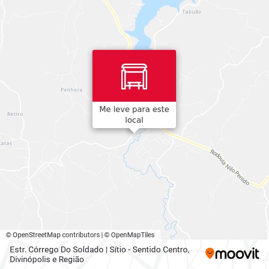 Estr. Córrego Do Soldado | Sítio - Sentido Centro mapa