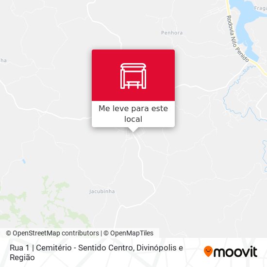Rua 1 | Cemitério - Sentido Centro mapa