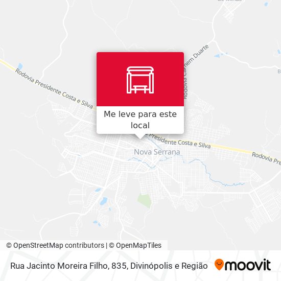 Rua Jacinto Moreira Filho, 835 mapa