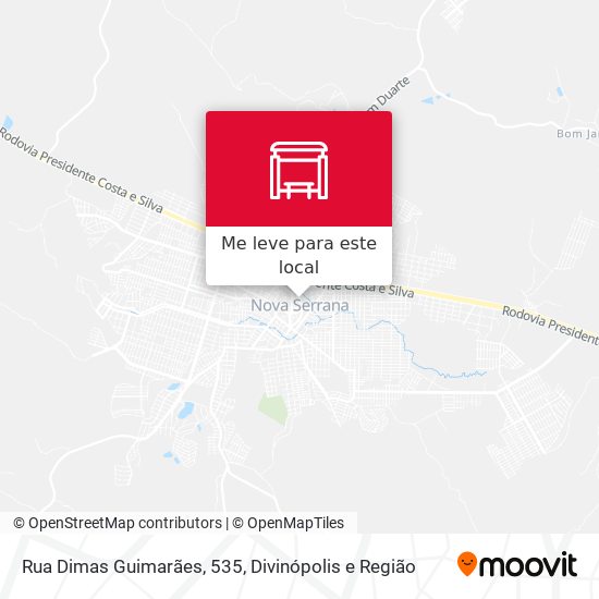 Rua Dimas Guimarães, 535 mapa