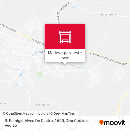 R. Remígio Alves De Castro, 1600 mapa