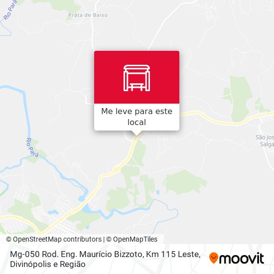 Mg-050 Rod. Eng. Maurício Bizzoto, Km 115 Leste mapa