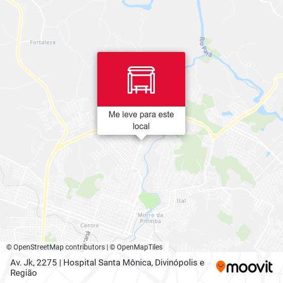 Av. Jk, 2275 | Hospital Santa Mônica mapa