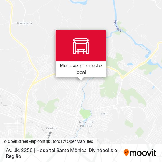 Av. Jk, 2250 | Hospital Santa Mônica mapa