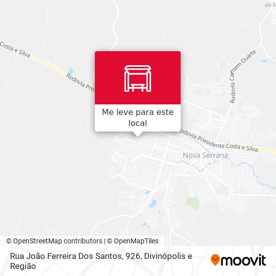 Rua João Ferreira Dos Santos, 926 mapa