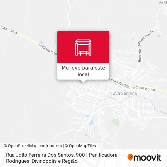 Rua João Ferreira Dos Santos, 900 | Panificadora Rodrigues mapa