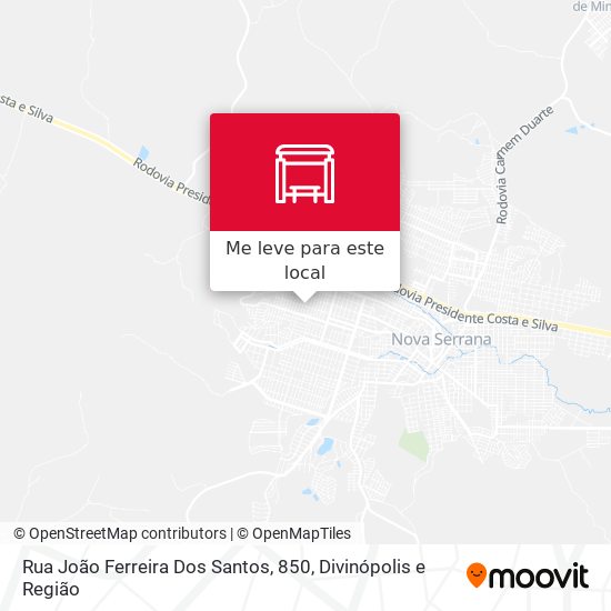 Rua João Ferreira Dos Santos, 850 mapa