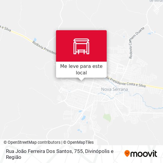 Rua João Ferreira Dos Santos, 755 mapa
