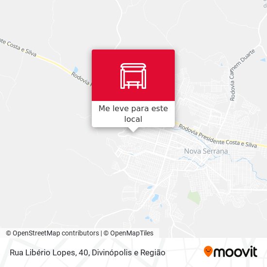 Rua Libério Lopes, 40 mapa