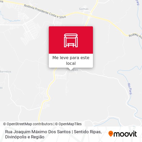 Rua Joaquim Máximo Dos Santos | Sentido Ripas mapa