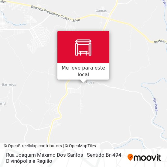 Rua Joaquim Máximo Dos Santos | Sentido Br-494 mapa