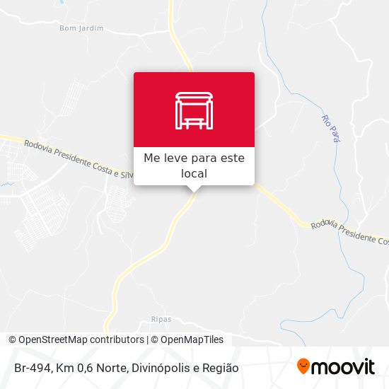 Br-494, Km 0,6 Norte mapa