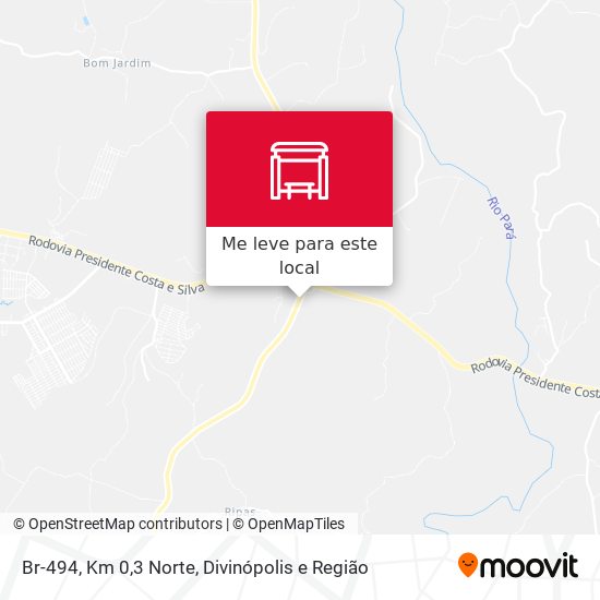 Br-494, Km 0,3 Norte mapa