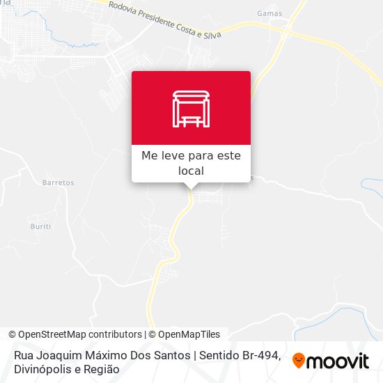 Rua Joaquim Máximo Dos Santos | Sentido Br-494 mapa