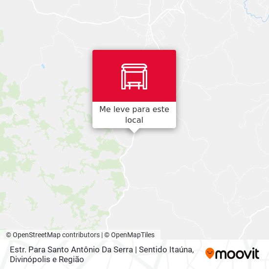 Estr. Para Santo Antônio Da Serra | Sentido Itaúna mapa