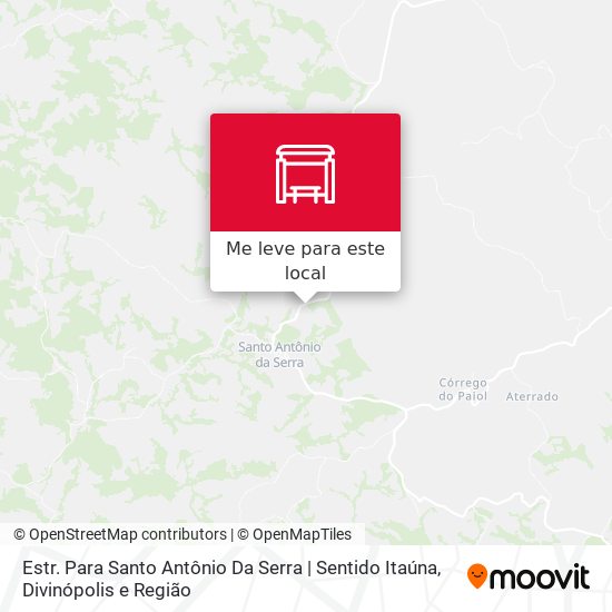 Estr. Para Santo Antônio Da Serra | Sentido Itaúna mapa