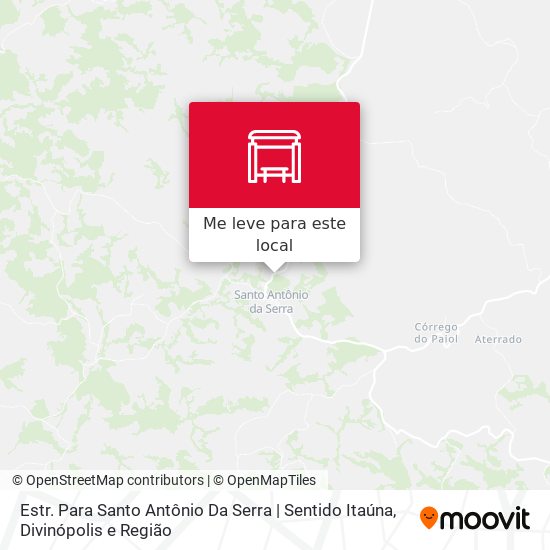 Estr. Para Santo Antônio Da Serra | Sentido Itaúna mapa