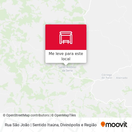 Rua São João | Sentido Itaúna mapa