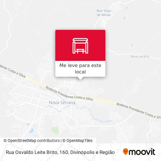 Rua Osvaldo Leite Brito, 160 mapa