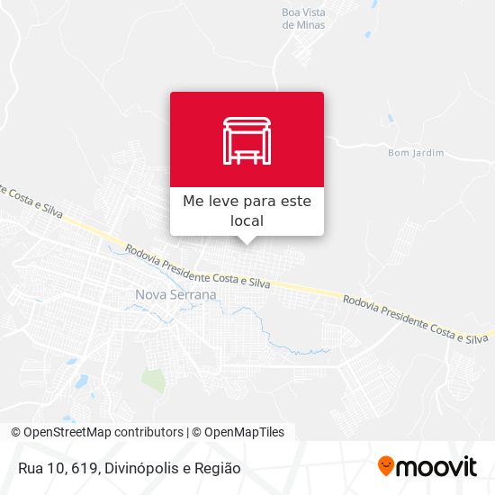 Rua 10, 619 mapa